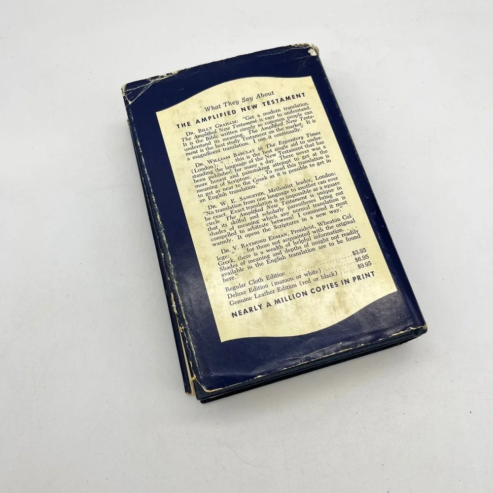 Vintage 1962 The Amplified Old Testament Part Two Job to Malachi Zondervan 9014